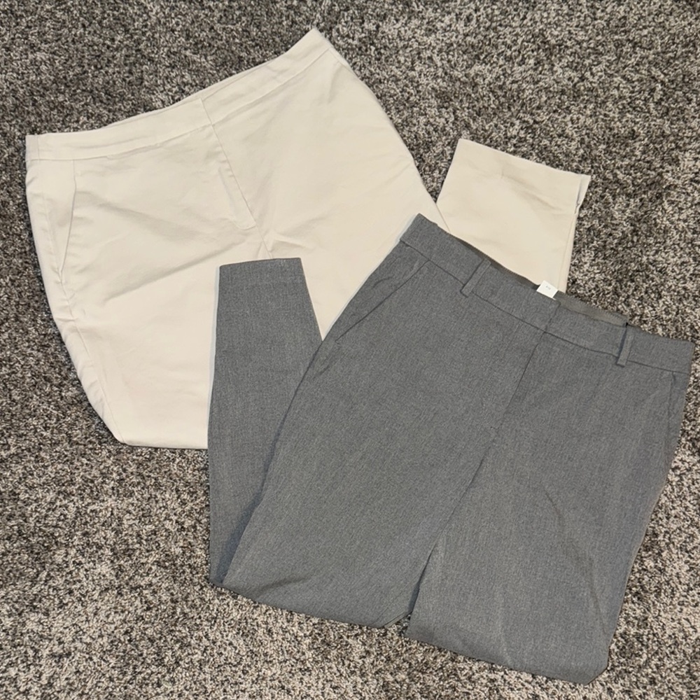 H&M, Stylish Gray and Cream Pants Set